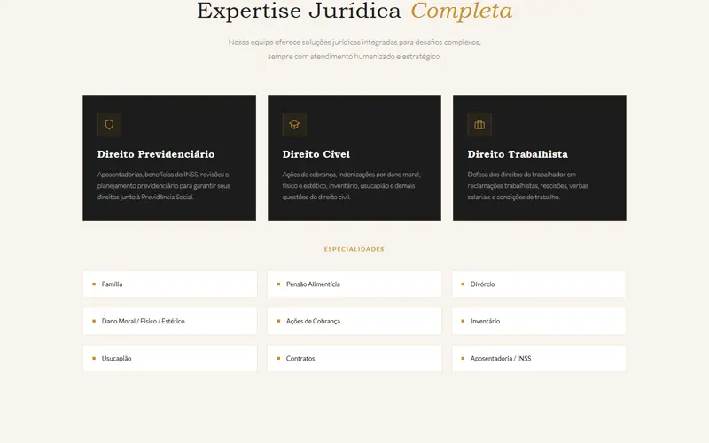 Seção 1 do site Elizangela Alves Gomes