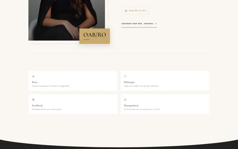 Seção 1 do site Fabrice Freitas